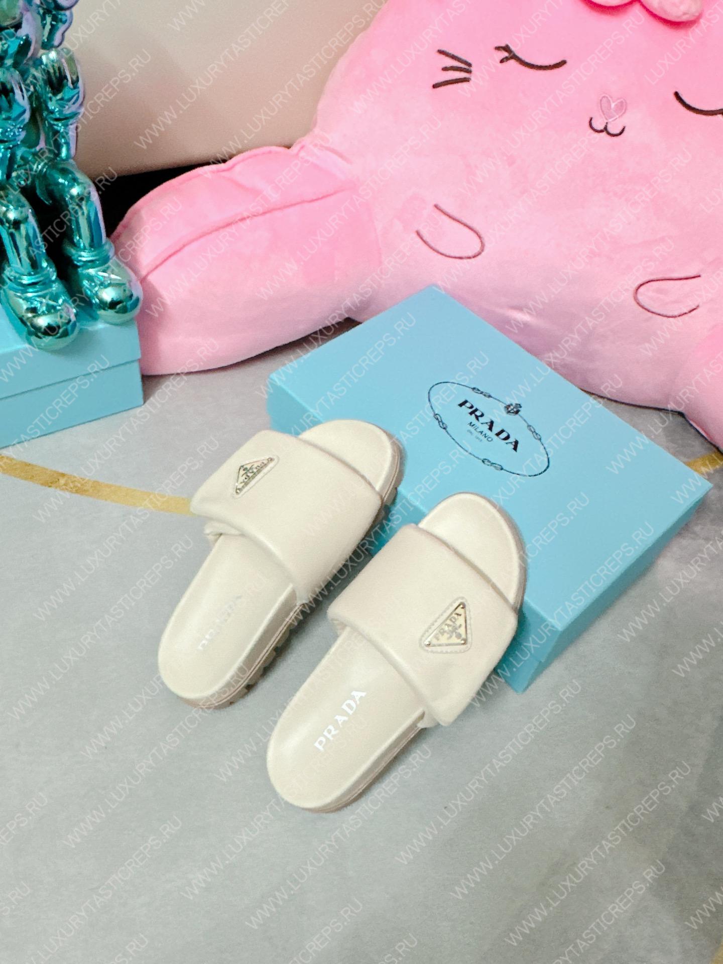 Pra*a soft padded slides off white 1xx648