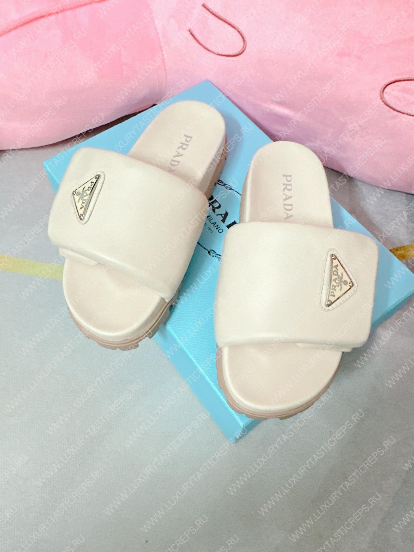 Pra*a soft padded slides off white 1xx648