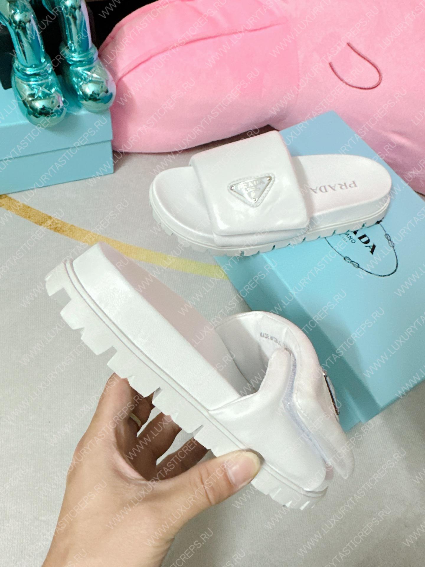 Pra*a soft padded slides white 1xx648