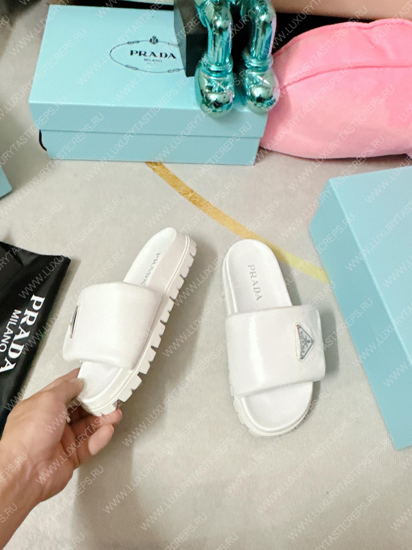 Pra*a soft padded slides white 1xx648