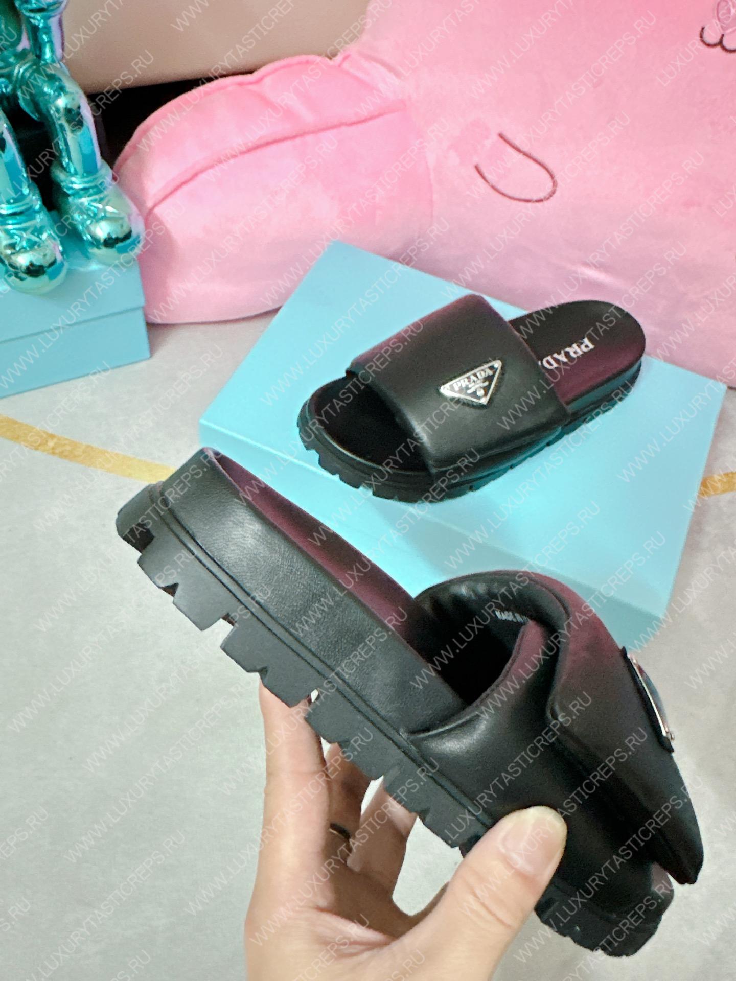 Pra*a soft padded slides black 1xx648