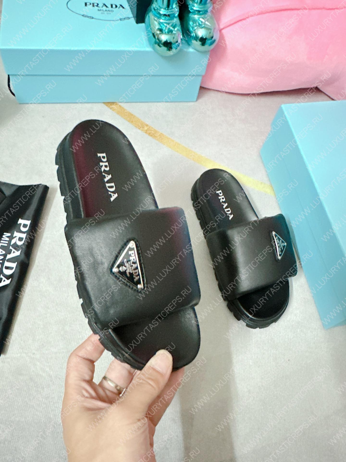 Pra*a soft padded slides black 1xx648