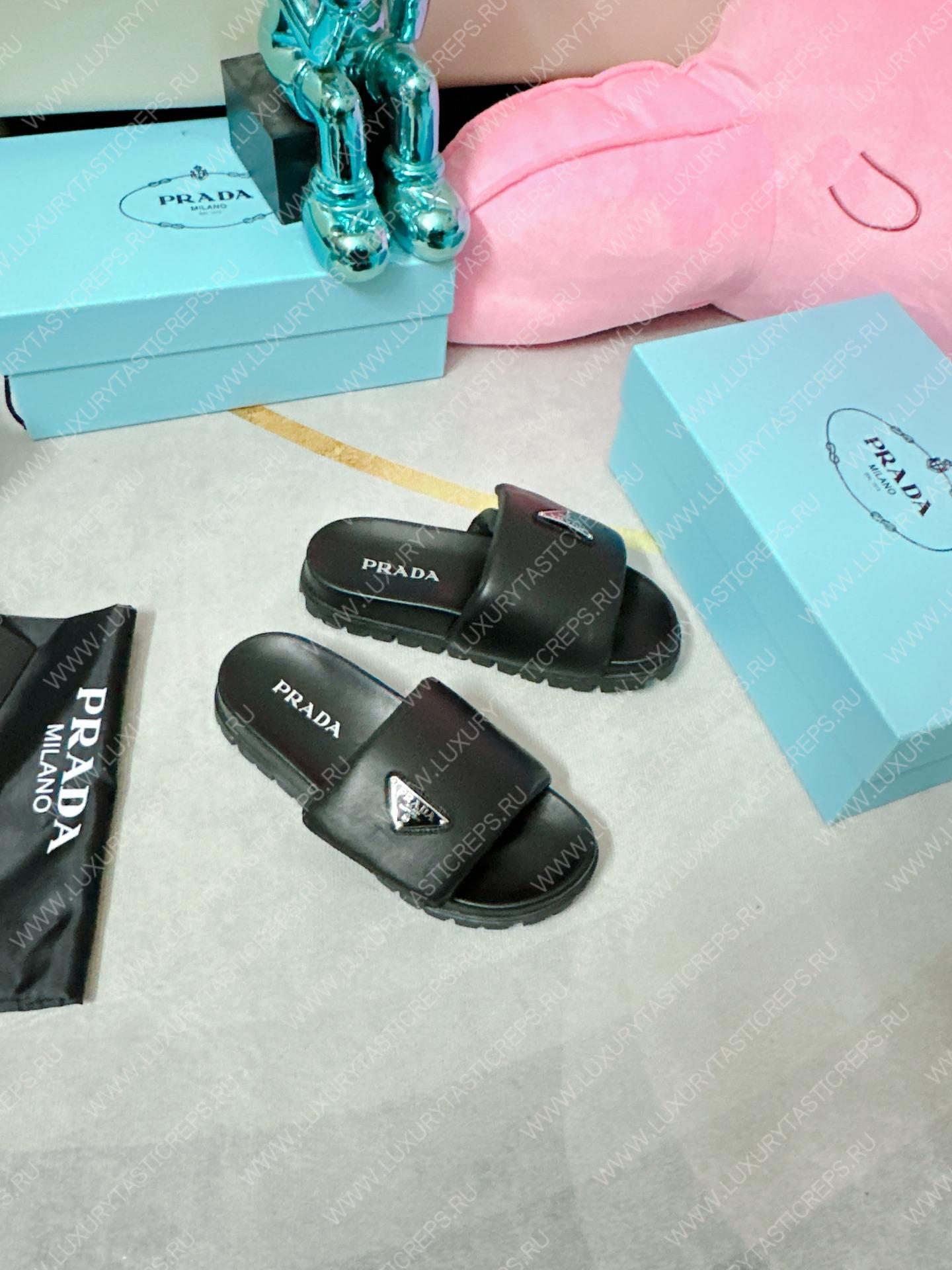 Pra*a soft padded slides black 1xx648