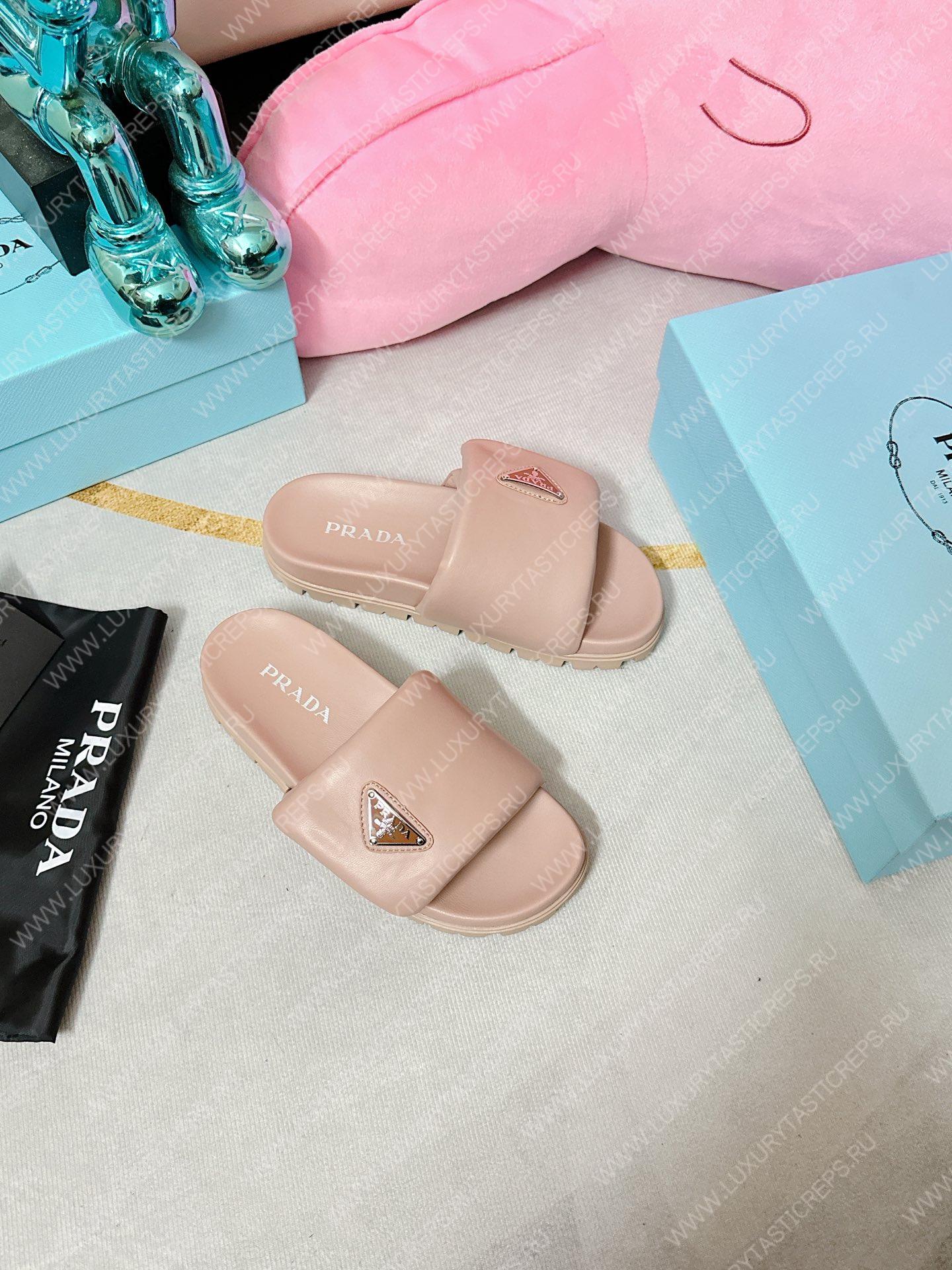 Pra*a soft padded slides light pink 1xx648