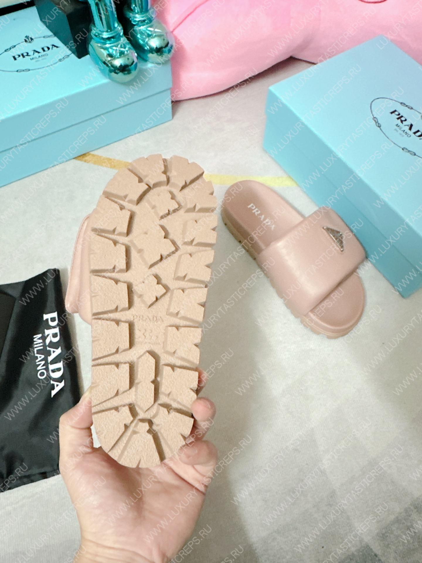 Pra*a soft padded slides light pink 1xx648