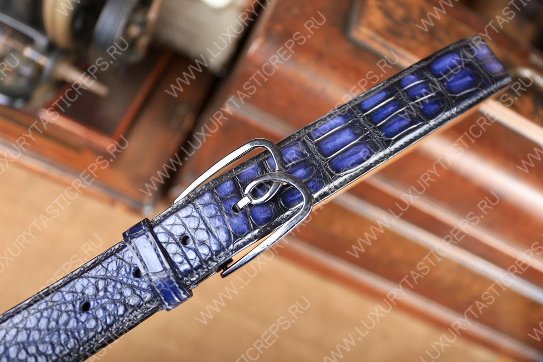 BERLUTI ALLIGATOR BELT PURPLE C0035-E2