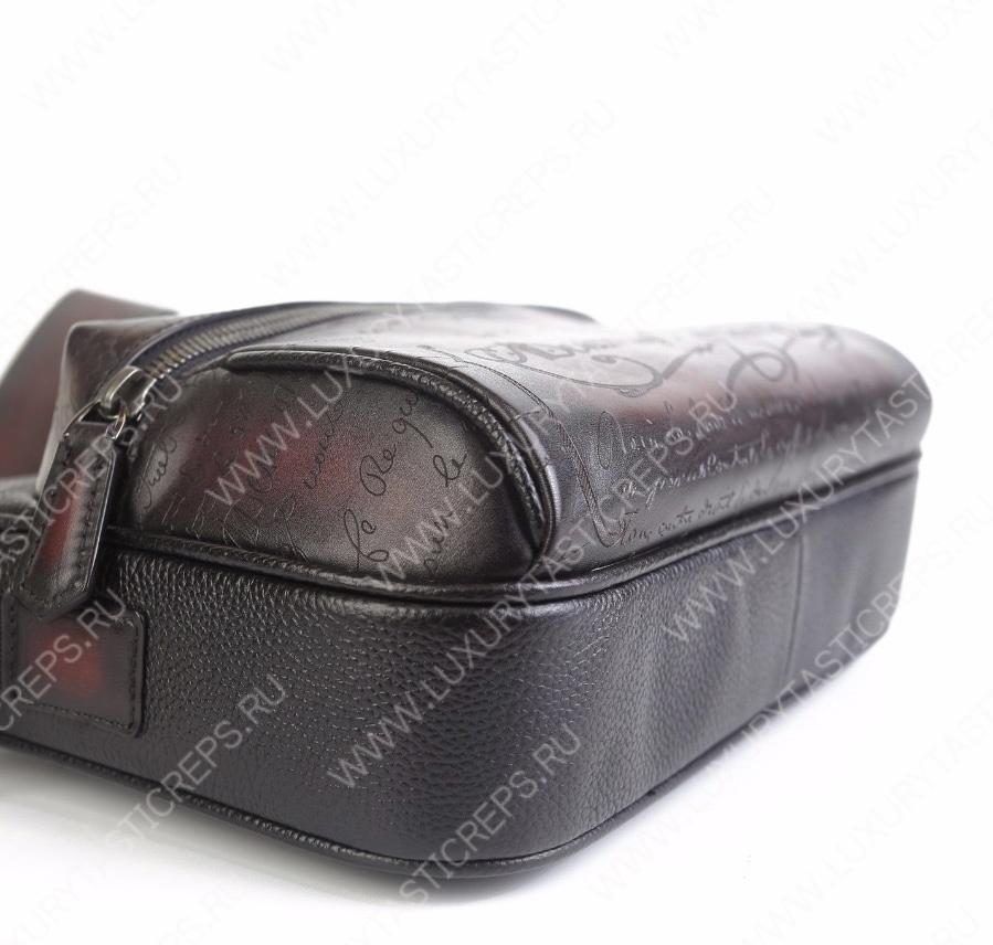 BERLUTI VENEZIA SCRITTO BACKPACK BURGUNDY S5579-V2