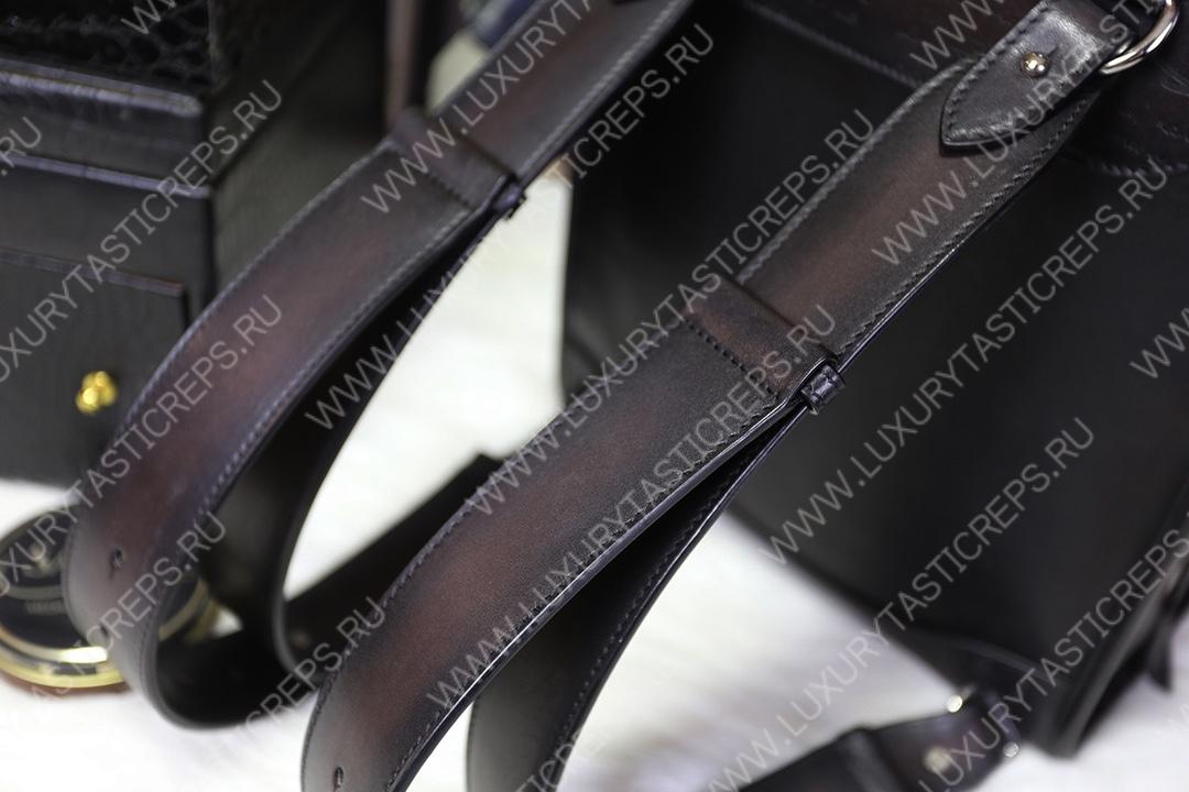 BRELUTI PREMIER JOUR SCRITTO BACKPACK DARK BROWN PREMIER_JOUR-V2