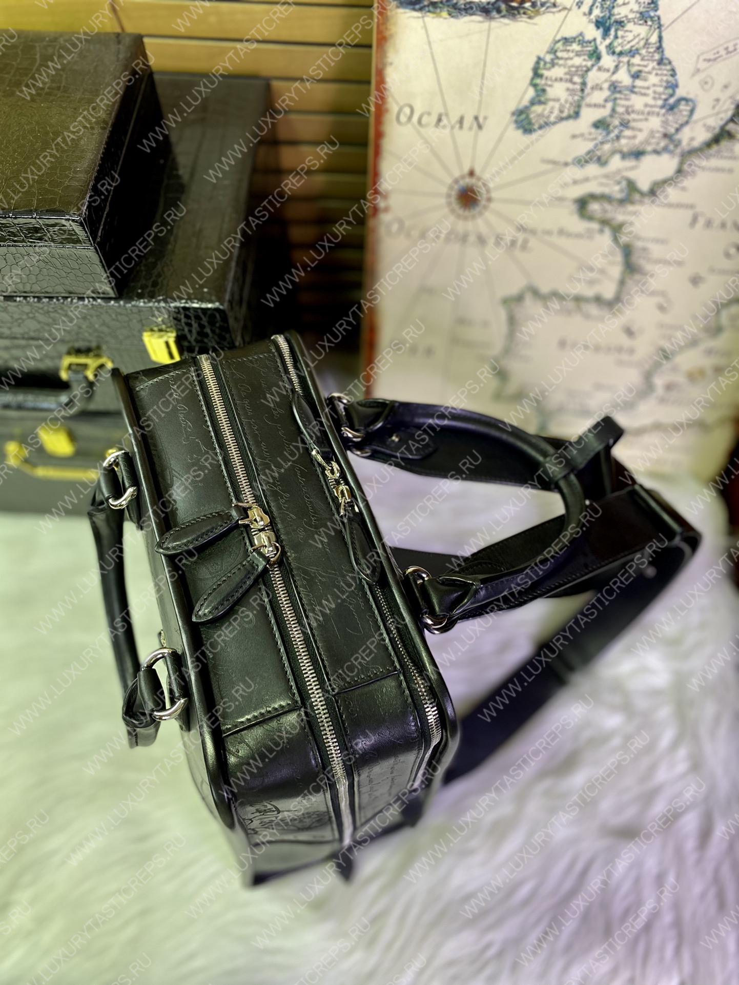 BRELUTI PREMIER JOUR SCRITTO BACKPACK BLACK PREMIER_JOUR-V2