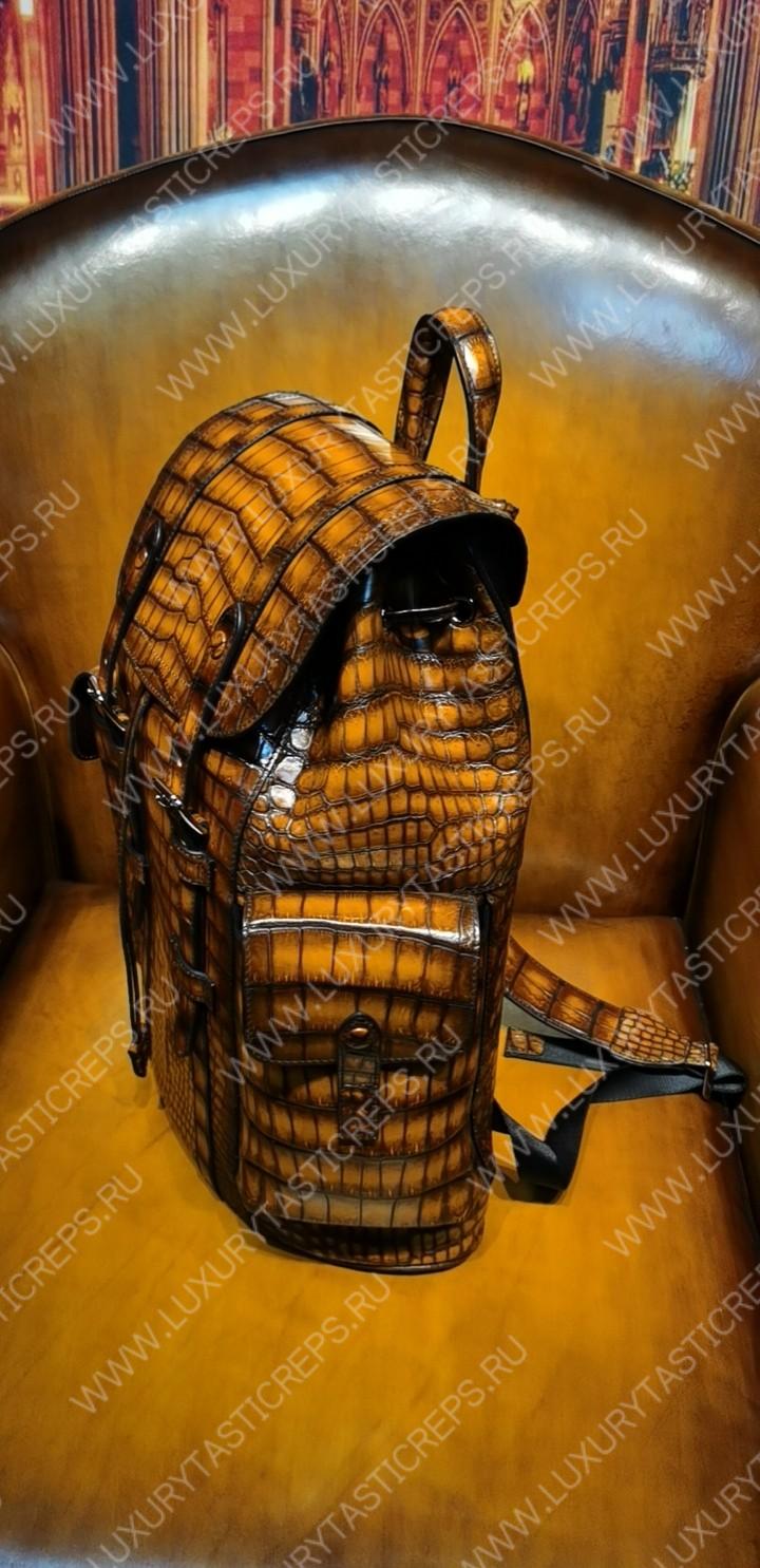 BERLUTI HORIZON BACKPACK BROWN 7D1457