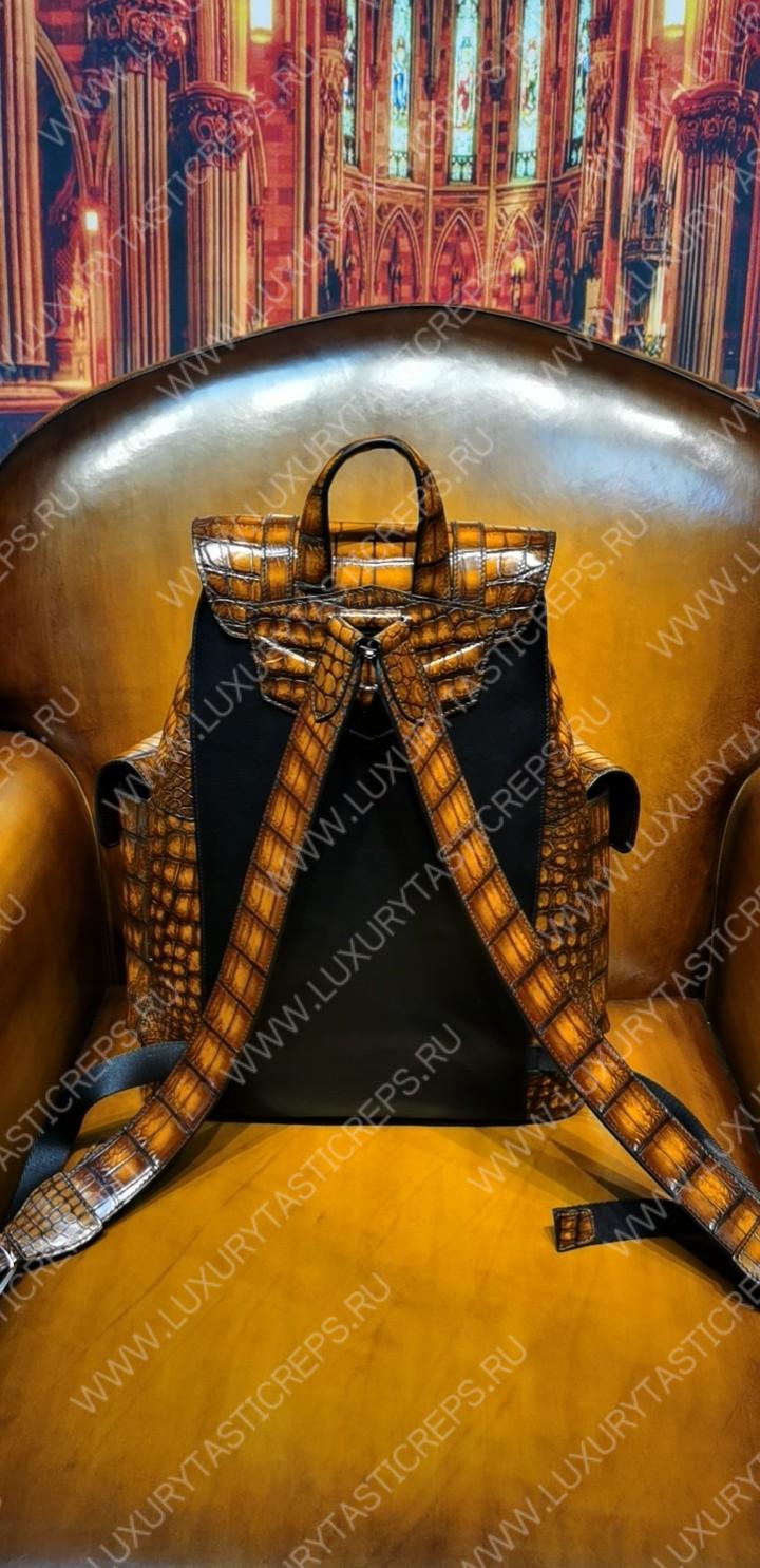 BERLUTI HORIZON BACKPACK BROWN 7D1457