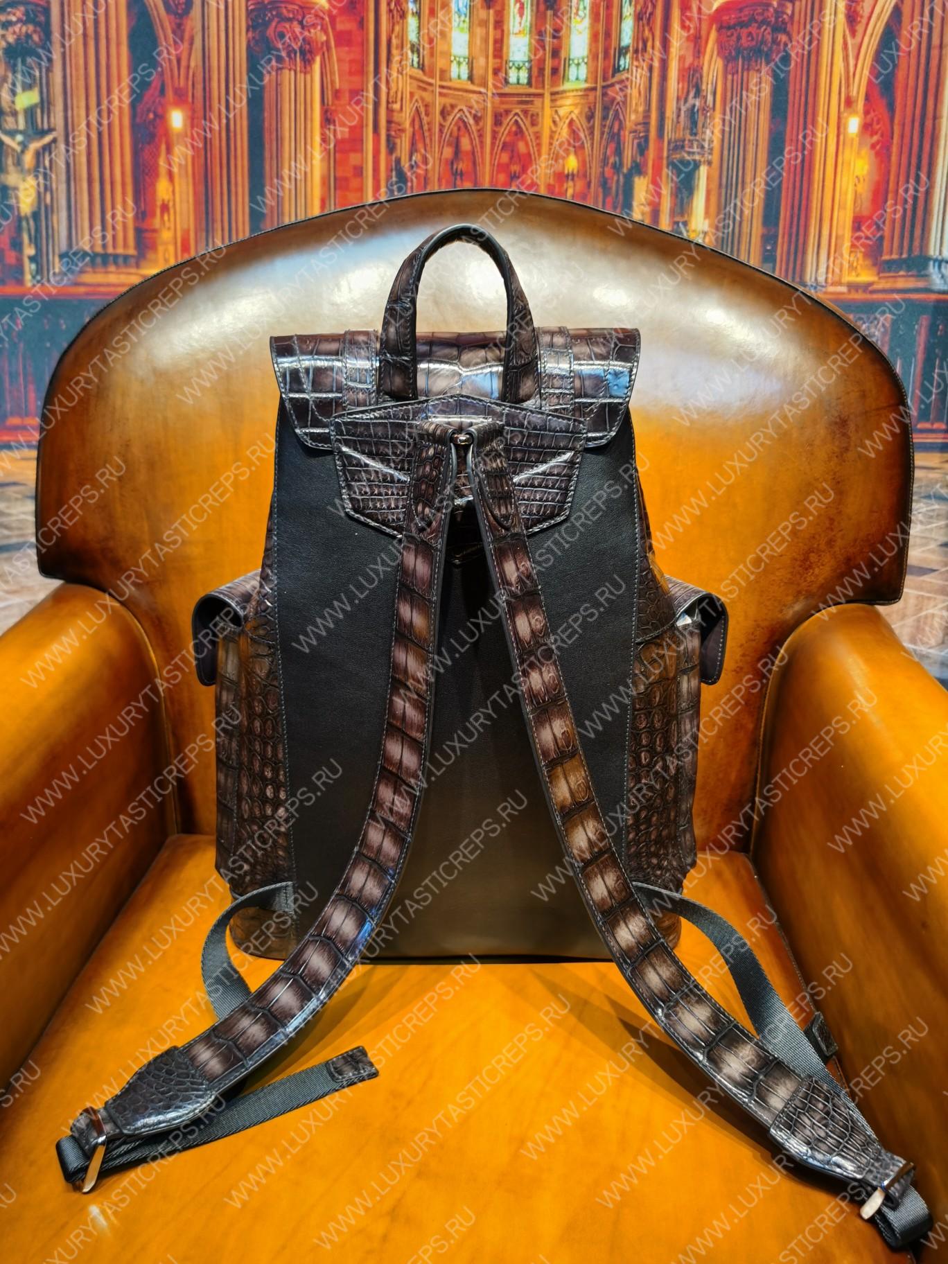 BERLUTI HORIZON BACKPACK BROWN 7D1457