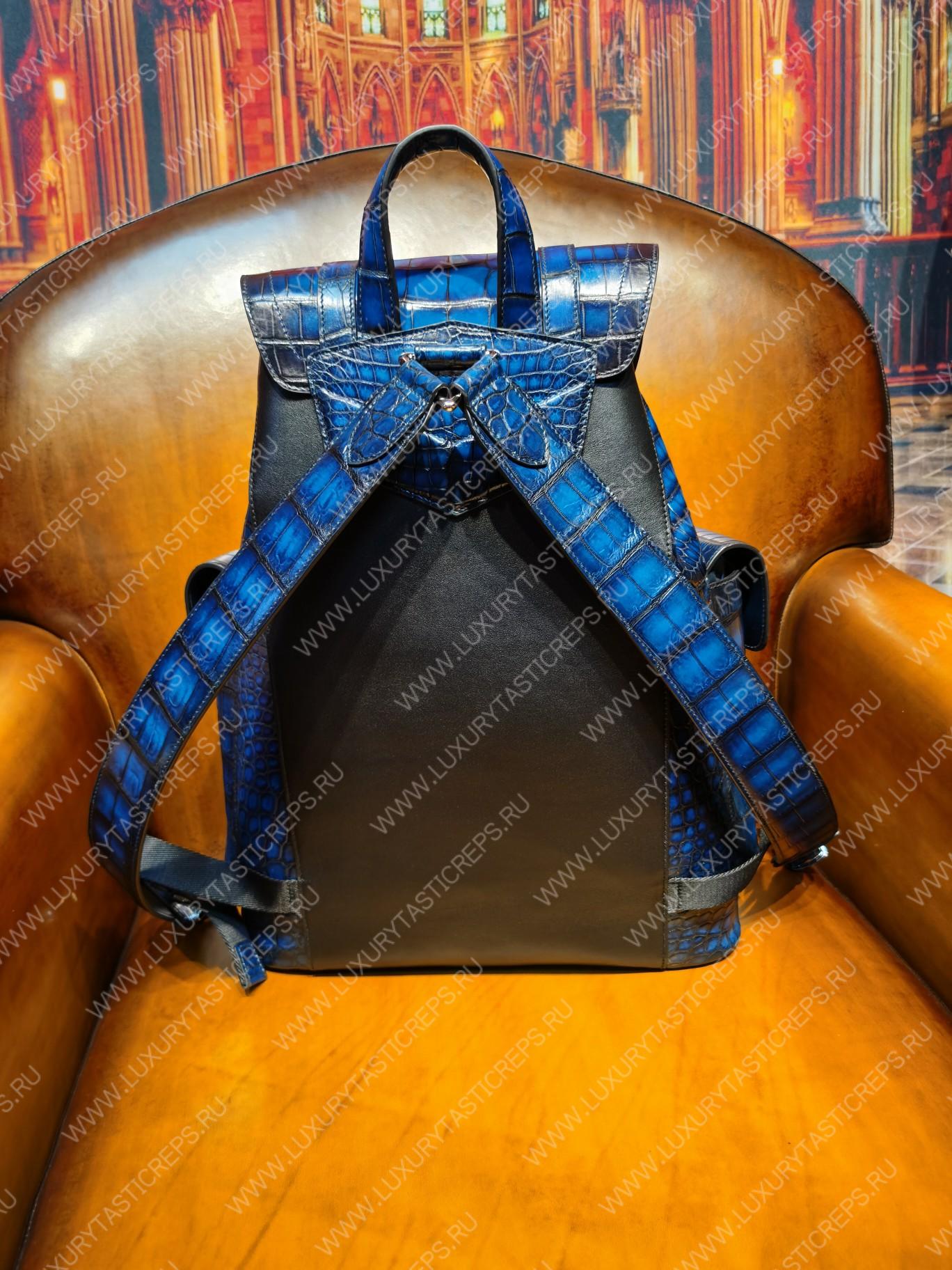 BERLUTI HORIZON BACKPACK BLUE 7D1457