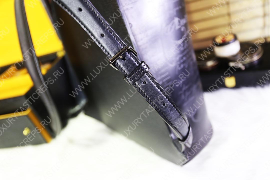 BERLUTI HORIZON MINI SCRITTO BACKPACK BLACK HORIZON_MINI-E2