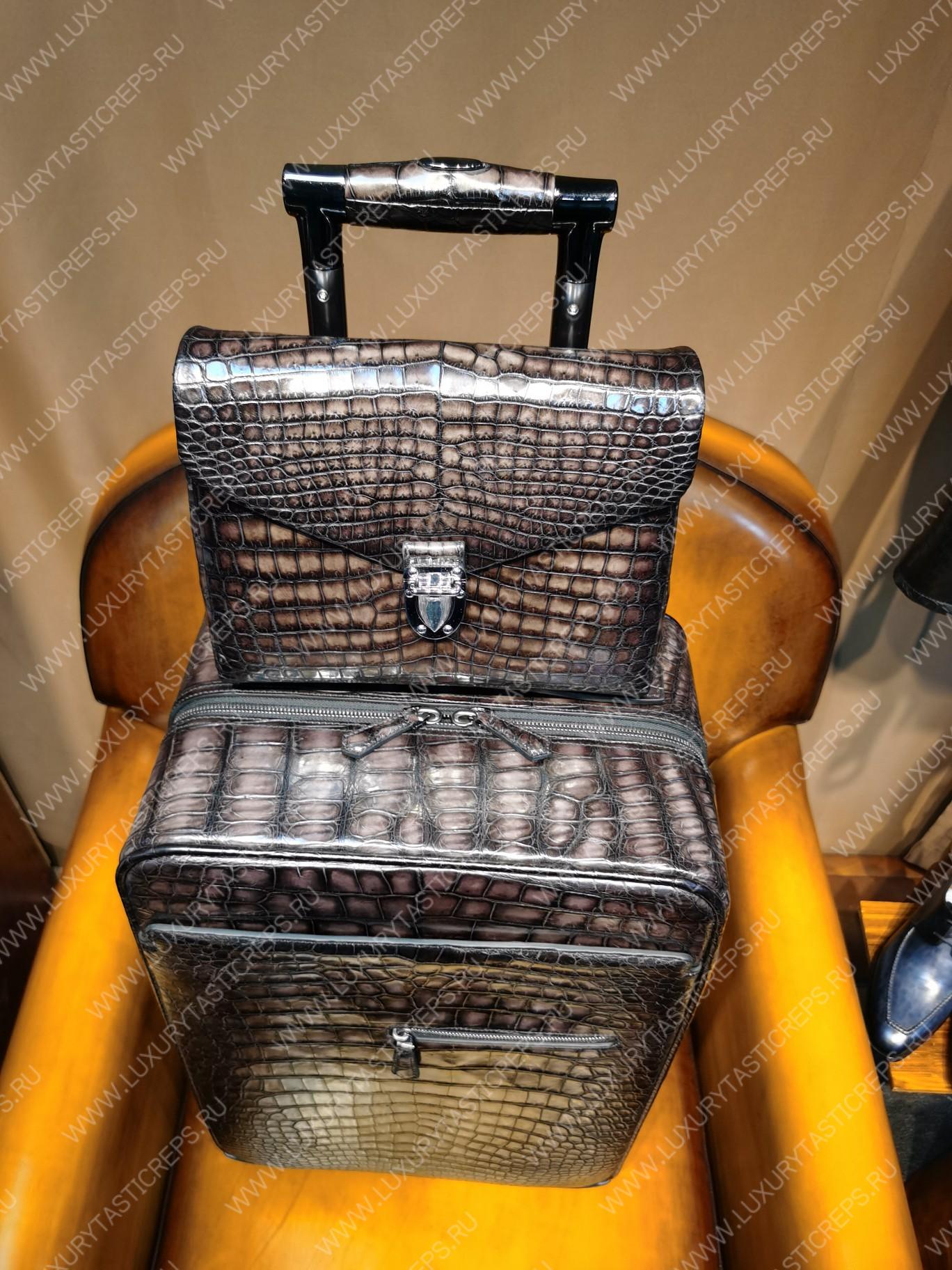 BERLUTI BRIEFCASE BROWN 654673