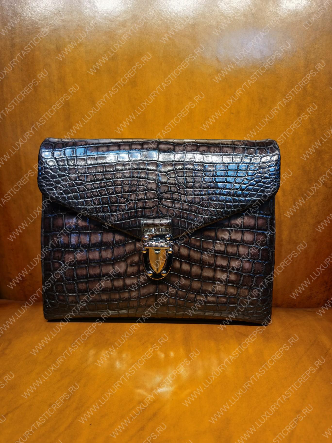 BERLUTI BRIEFCASE BROWN 654673