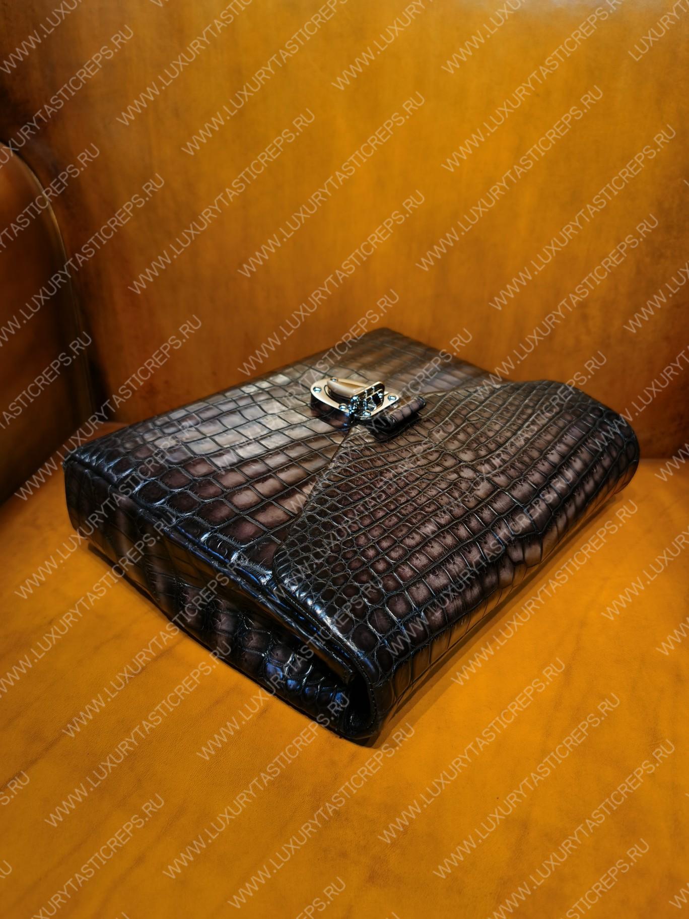 BERLUTI BRIEFCASE BROWN 654673