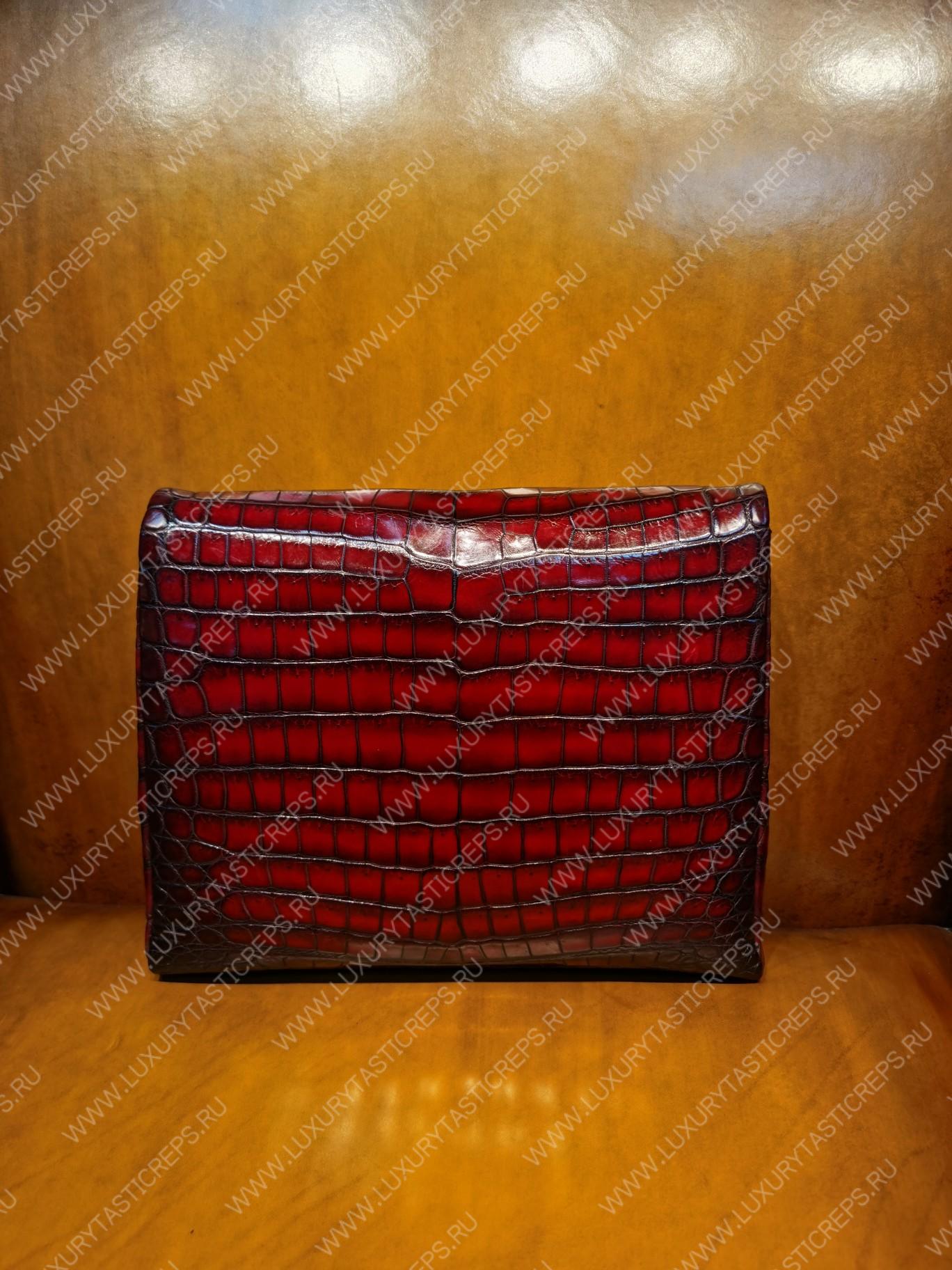 BERLUTI BRIEFCASE RED  654673