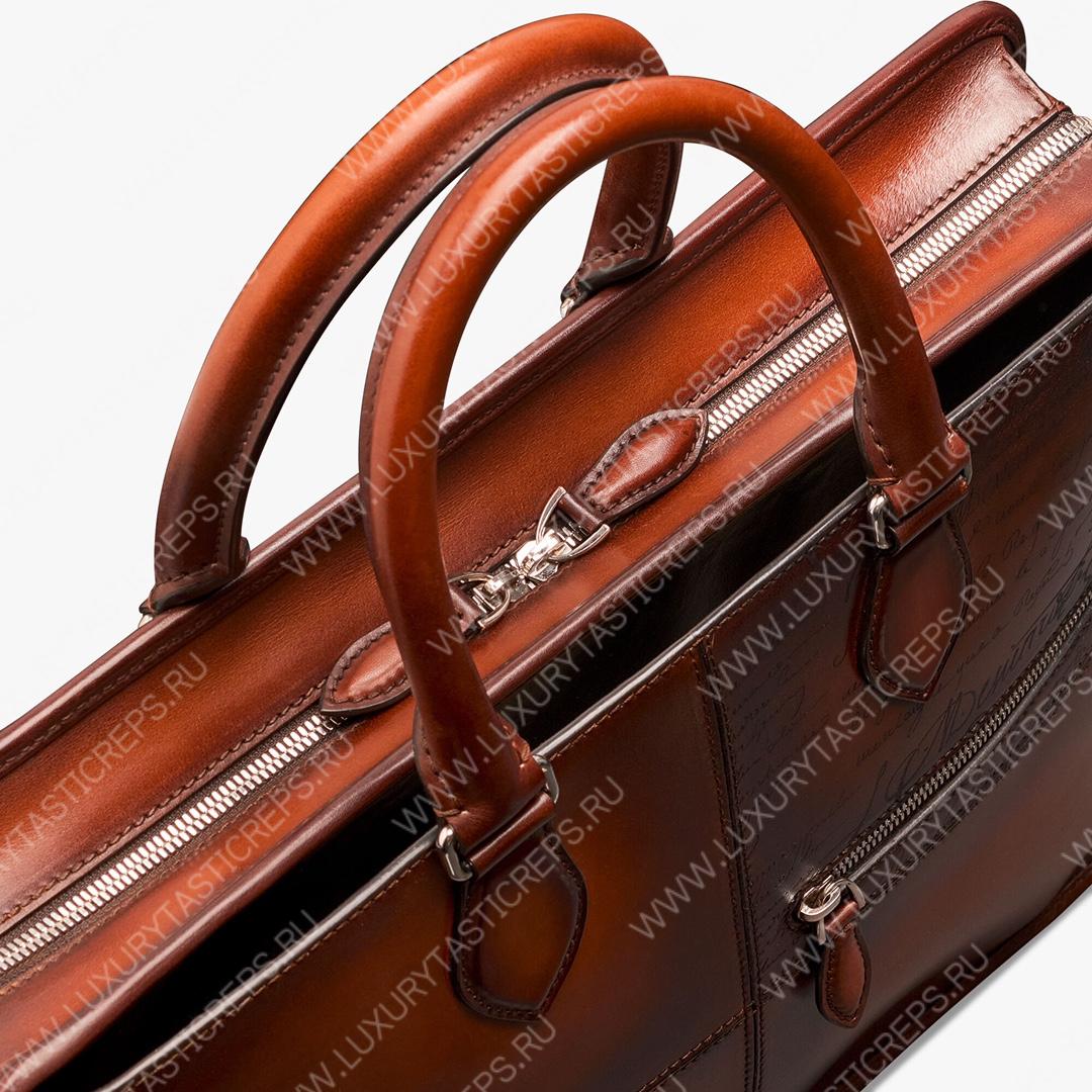 BERLUTI UN JOUR SCRITTO LEATHER BRIEFCASE CACAO INTENSO  1_JOUR_NEO-V84