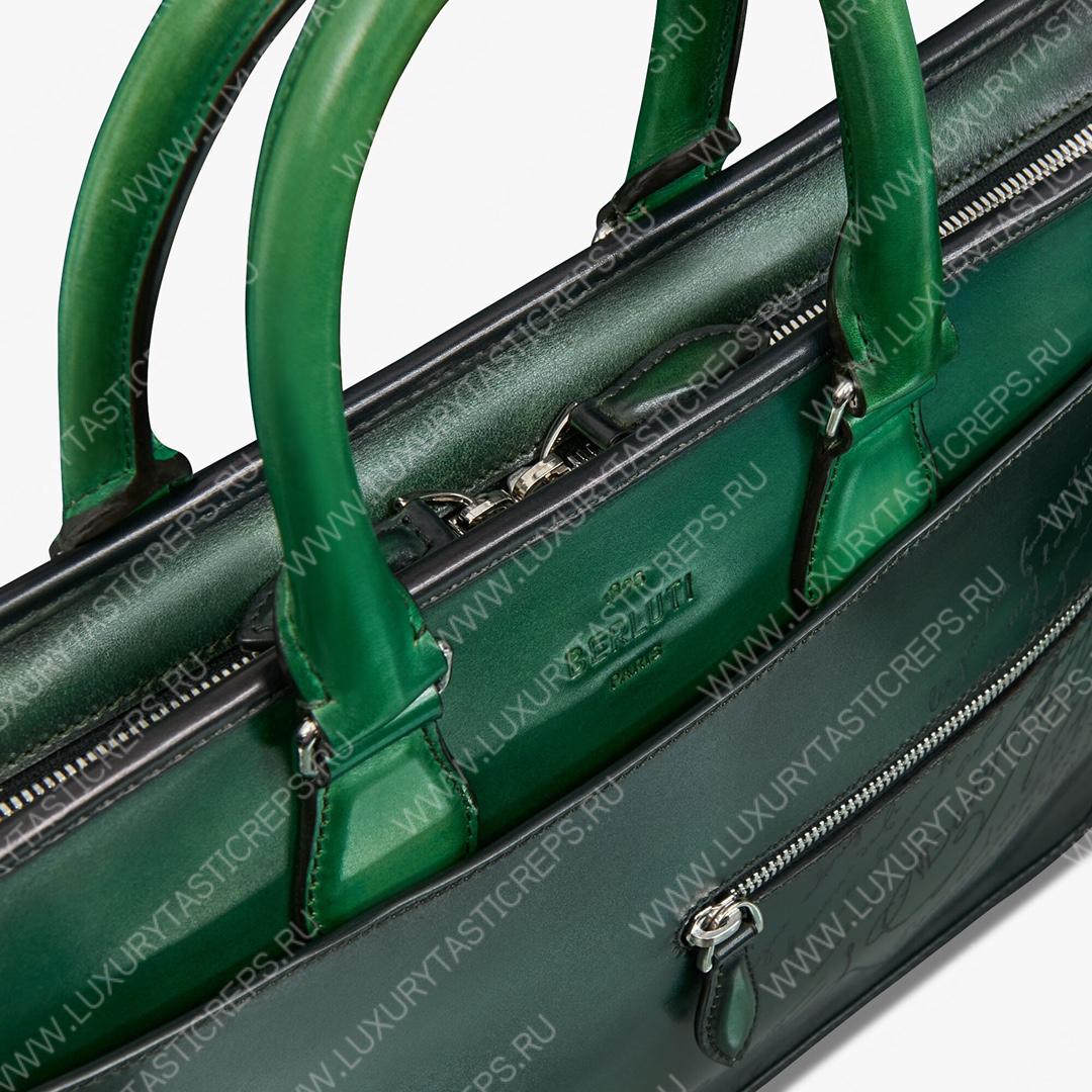 BERLUTI UN JOUR MINI SCRITTO BRIEFCASE BEETLE GREEN 1_JOUR_MINI_NEO-V2