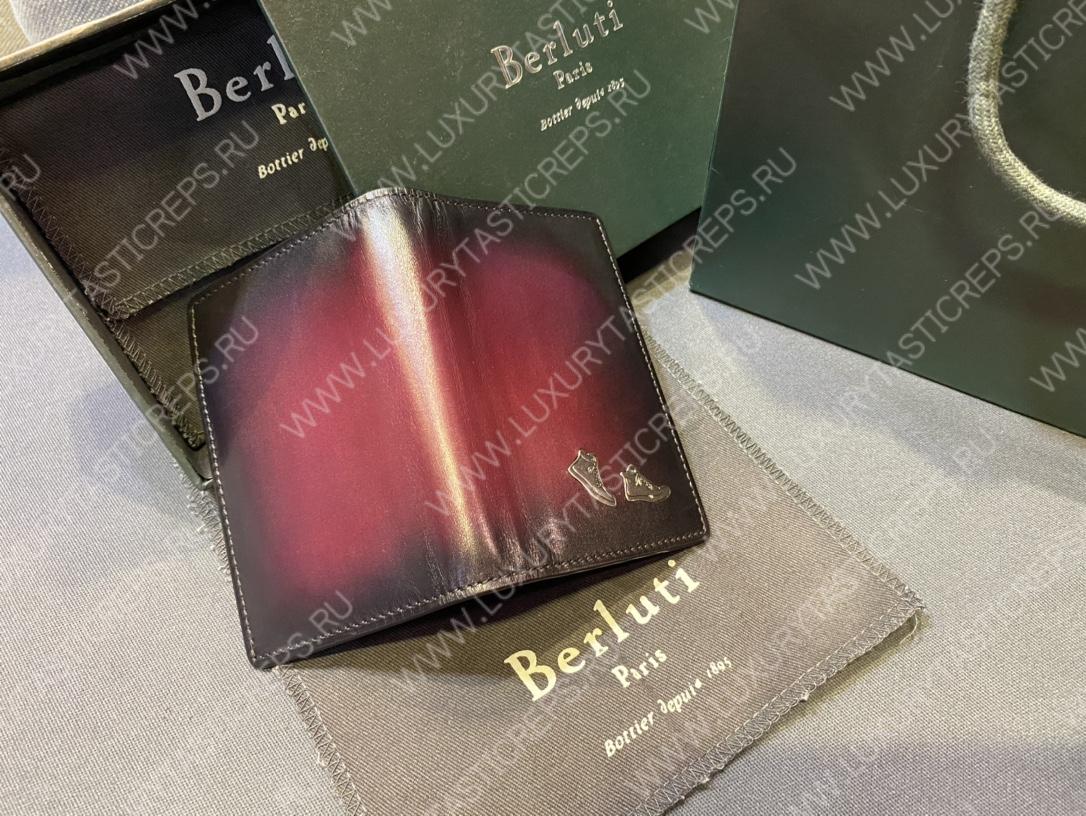 BERLUTI JAGUA LEATHER CARD HOLDER BURGUNDY JAGUA_NEO-JOUR-V1