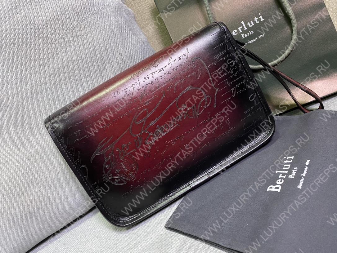 BERLUTI CIGAR CASE 3 BURGUNDY 748751V