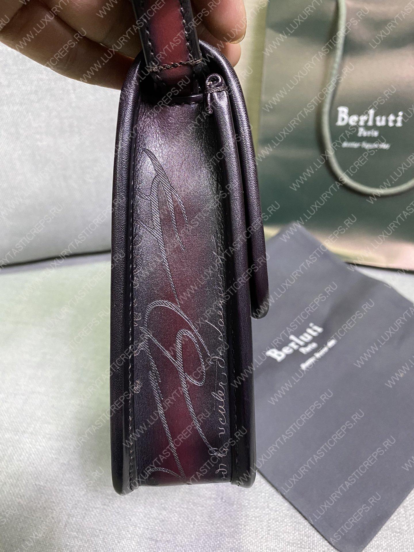 BERLUTI CIGAR CASE 3 BURGUNDY 748751V