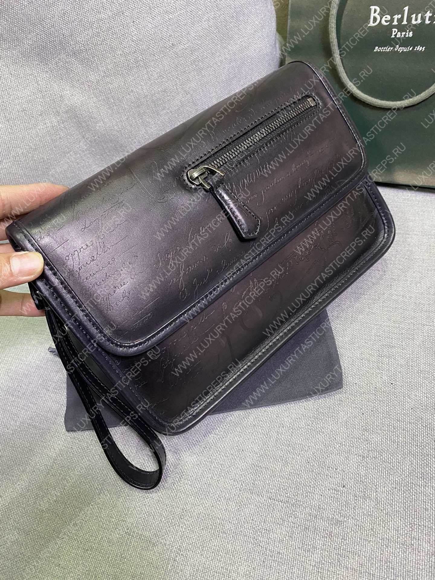 BERLUTI CIGAR CASE 3 BLACK 748751V