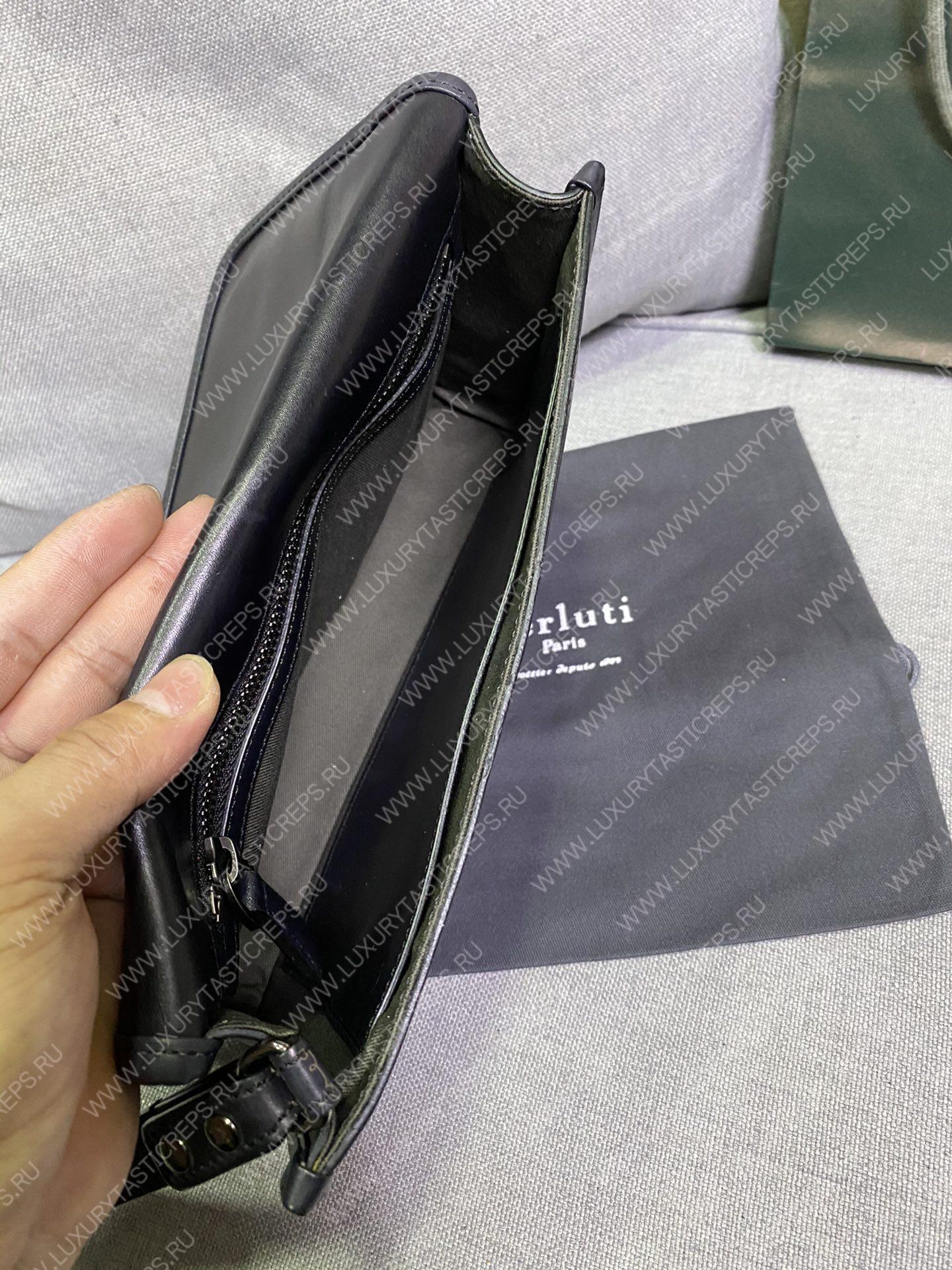 BERLUTI CIGAR CASE 3 BLACK 748751V