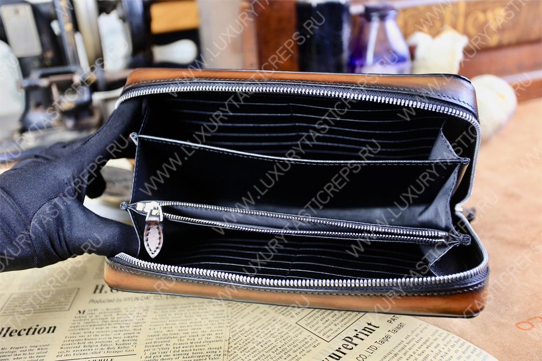 BERLUTI NINO TGM SCRITTO CLUTCH BLACK GREY NINO_TGM_NEO-V2