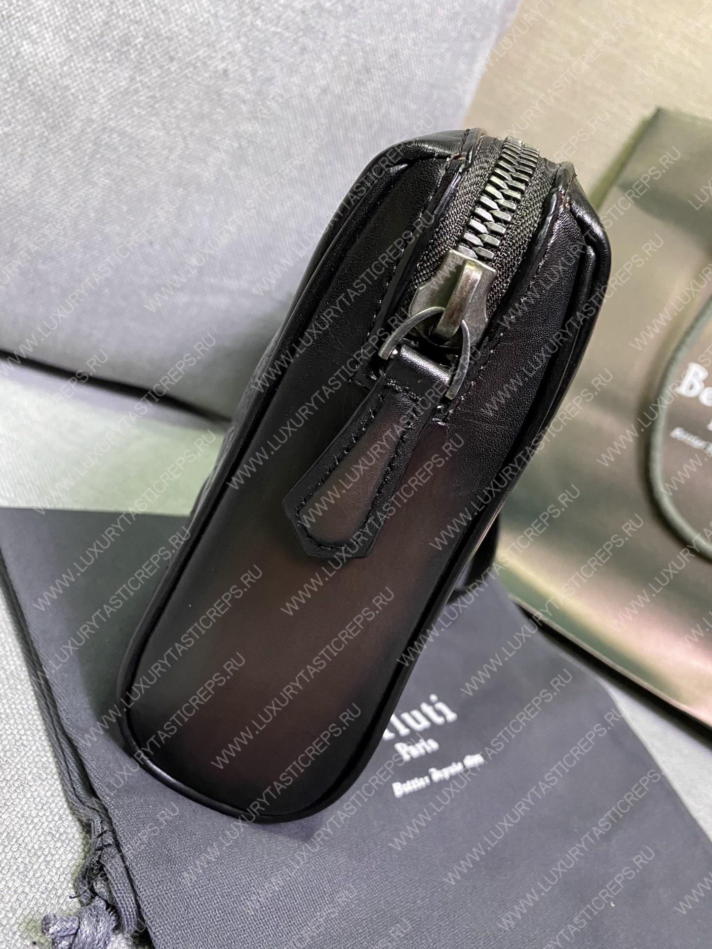 BERLUTI TERSIO SCRITTO POUCH INTENSE COCOA TERSIO_NEO-JOUR-V84