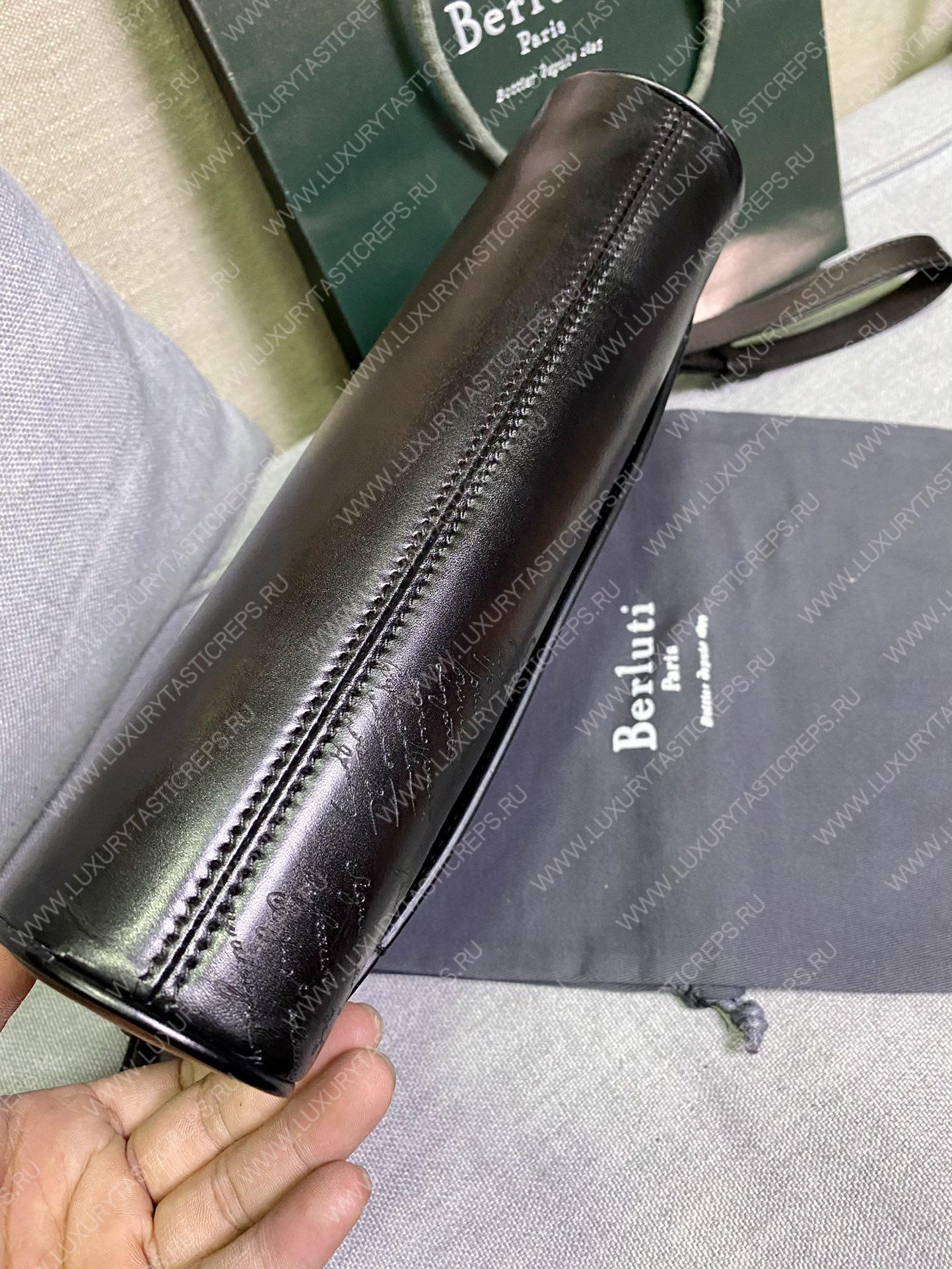 BERLUTI TERSIO SCRITTO POUCH INTENSE COCOA TERSIO_NEO-JOUR-V84