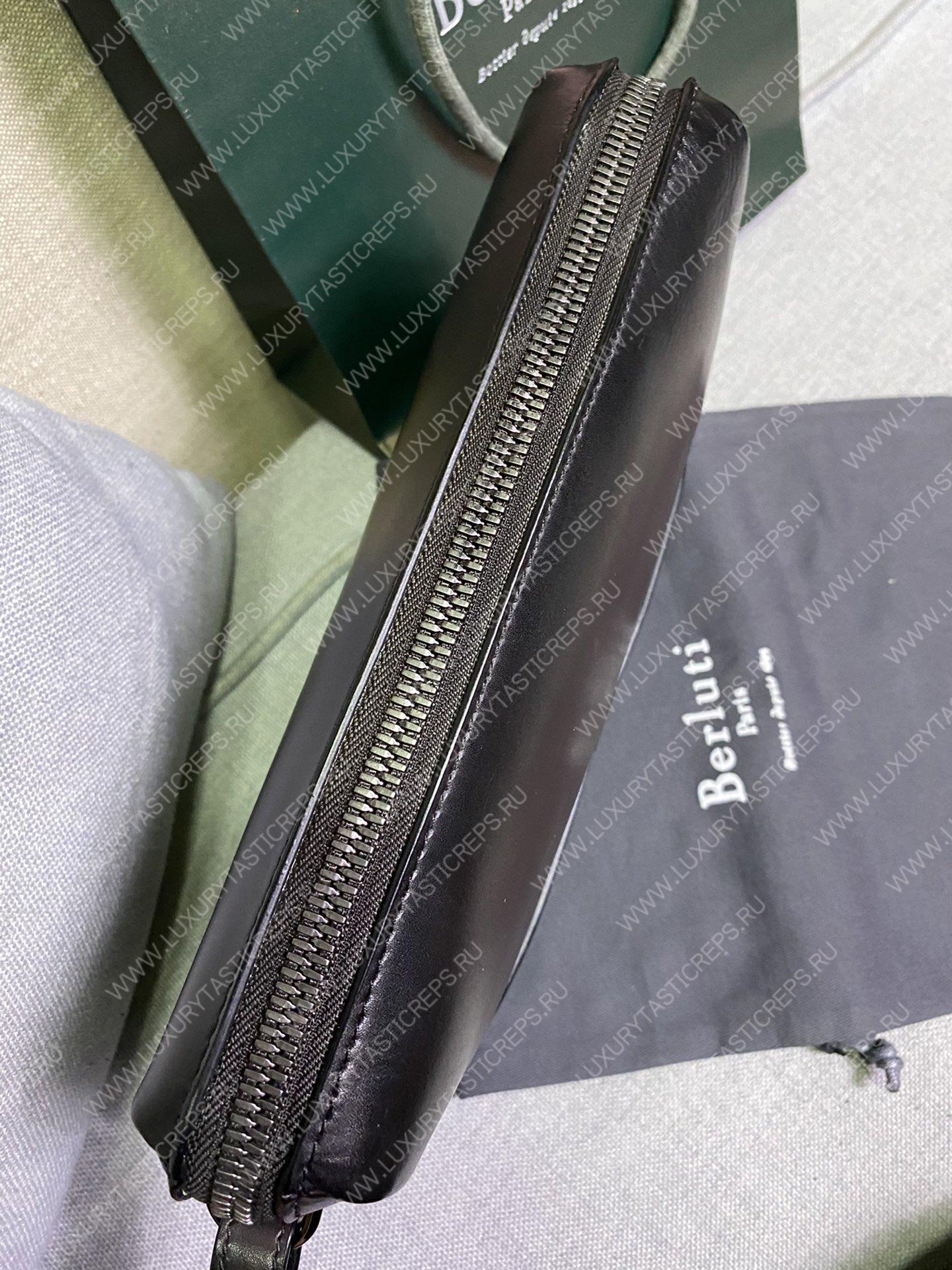 BERLUTI TERSIO SCRITTO POUCH INTENSE COCOA TERSIO_NEO-JOUR-V84