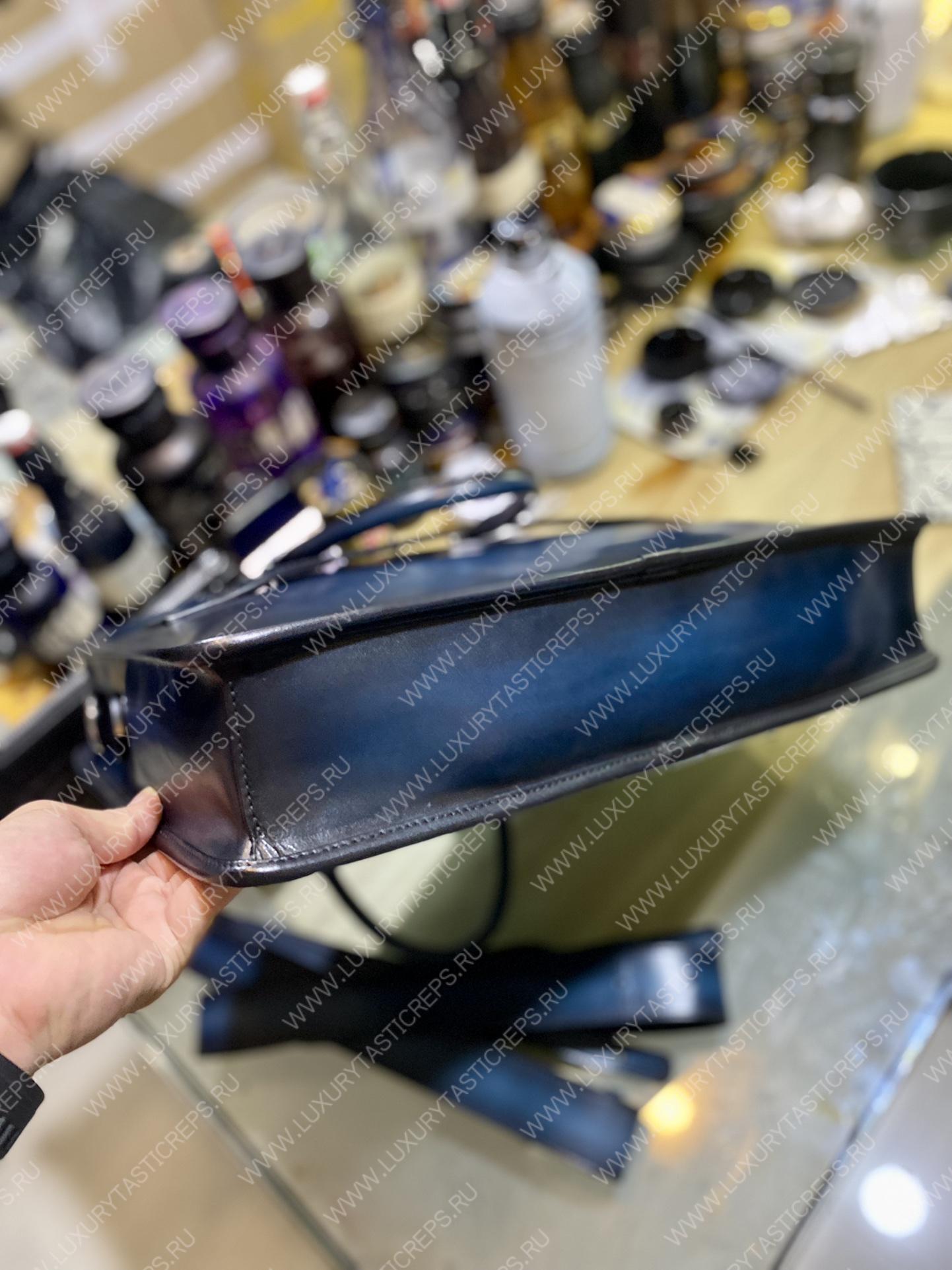 BERLUTI DEUX JOUR BAG BLUE S88996V