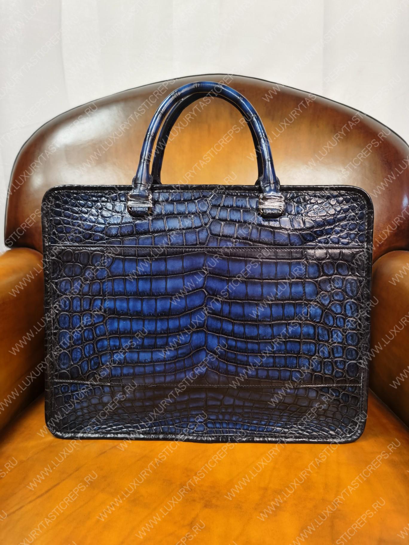 BERLUTI JOUR BAG BLUE 86634-V1