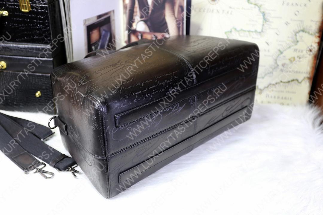 BERLUTI TRAVEL BAG DARK BROWN 342333V