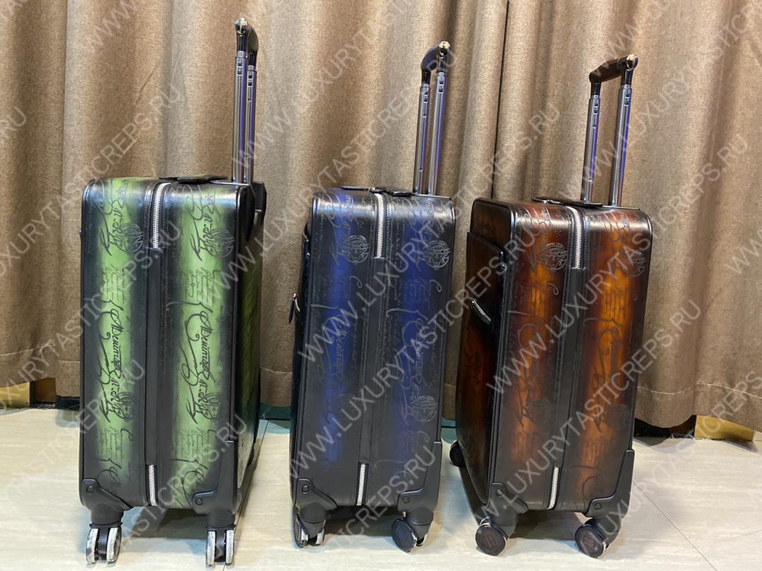 BERLUTI FORMULA 1004 ROLLING SUITCASE BROWN 1004_II-SCRITTO