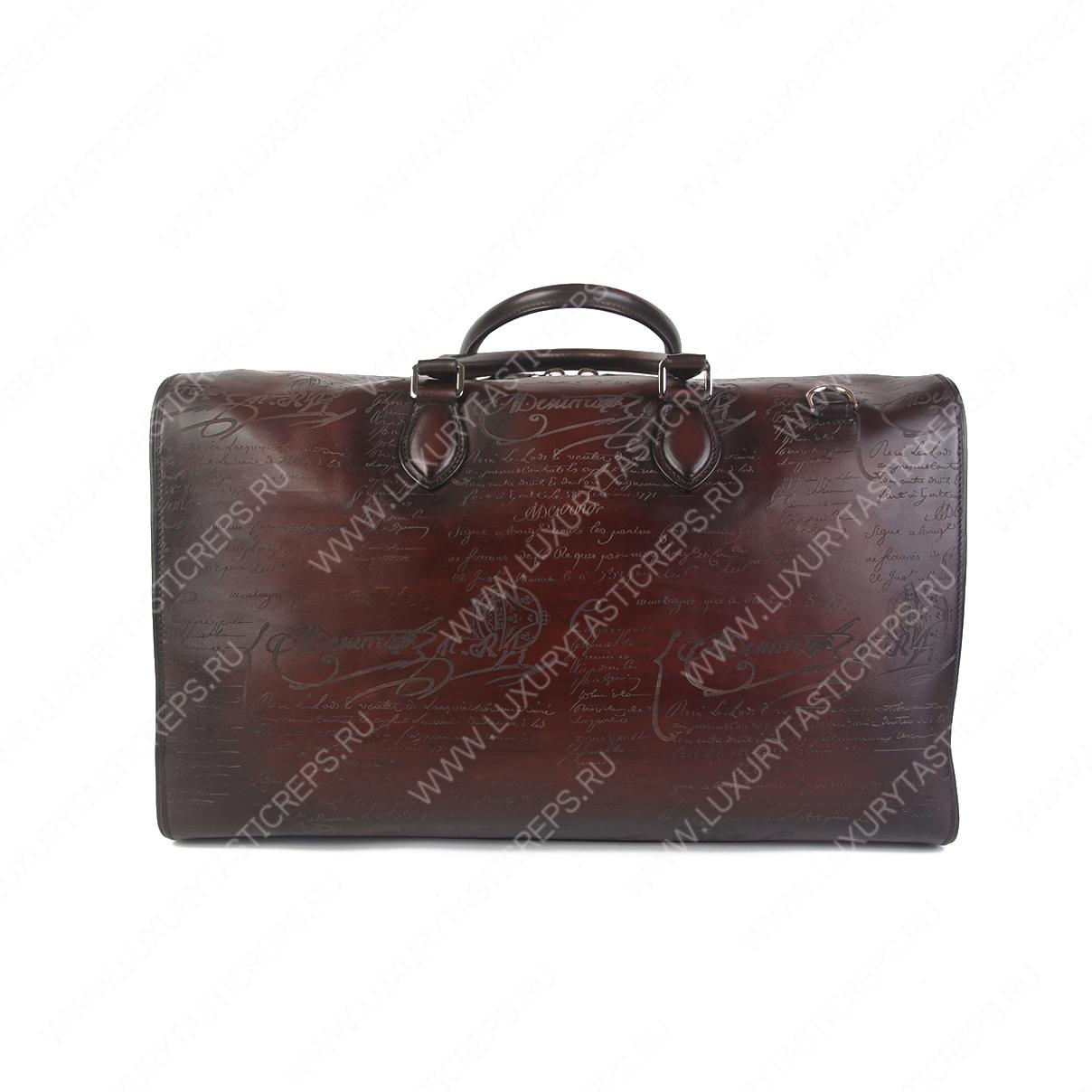 BERLUTI JOUR OFF TARVEL BAG BURGUNDY NEO-V2