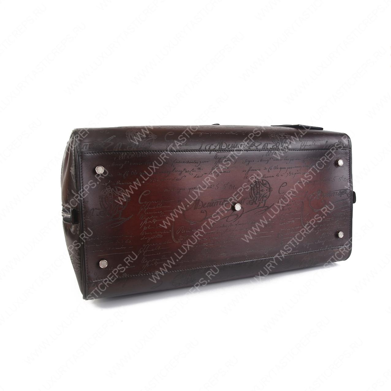 BERLUTI JOUR OFF TARVEL BAG BURGUNDY NEO-V2