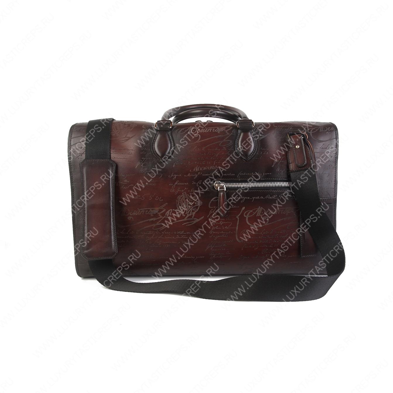 BERLUTI JOUR OFF TARVEL BAG BURGUNDY NEO-V2