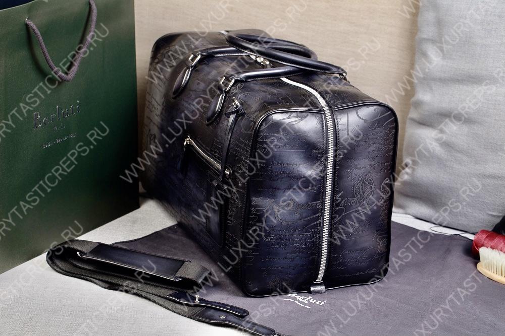 BERLUTI JOUR OFF MM TRAVEL BAG BLACK  JOUR_OFF_MM_NEO-V2