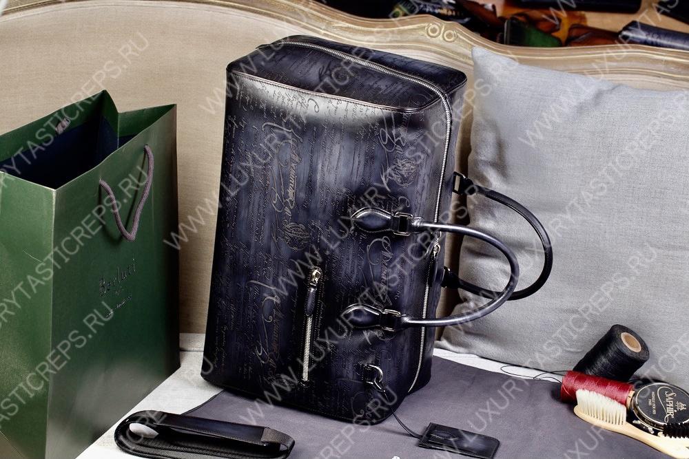 BERLUTI JOUR OFF MM TRAVEL BAG BLACK  JOUR_OFF_MM_NEO-V2