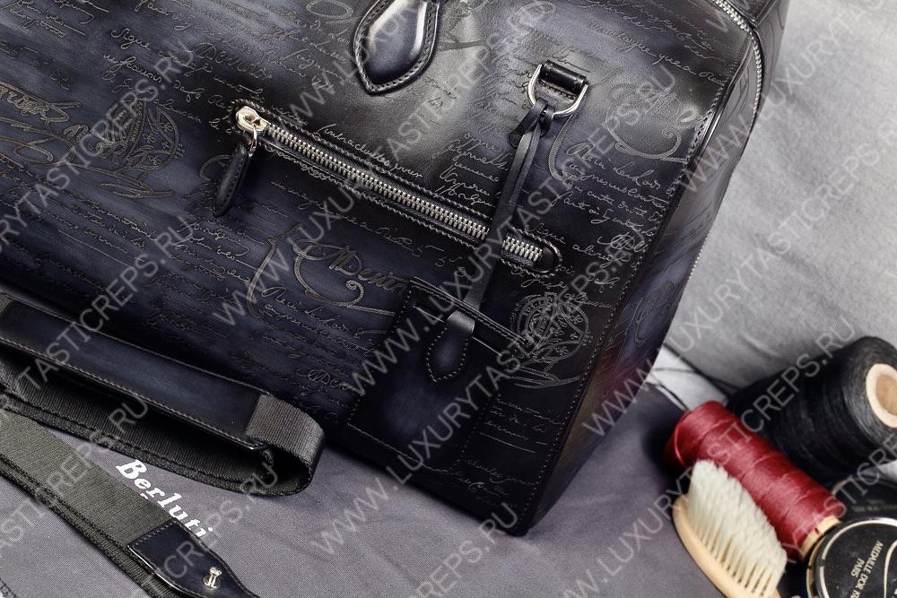 BERLUTI JOUR OFF MM TRAVEL BAG BLACK  JOUR_OFF_MM_NEO-V2