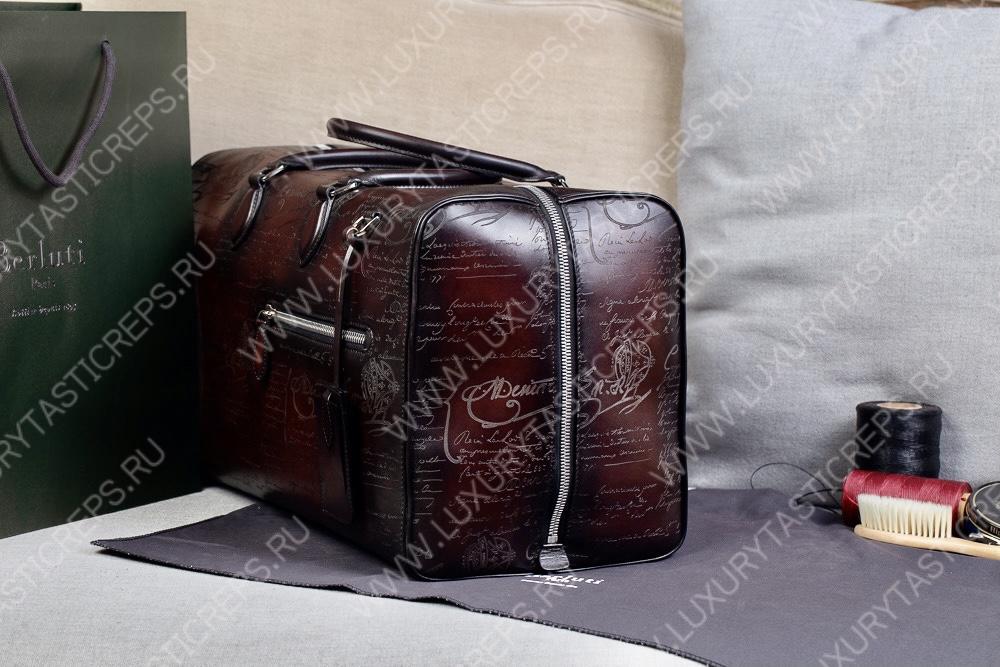 BERLUTI JOUR OFF MM TRAVEL BAG BLACK  JOUR_OFF_MM_NEO-V2