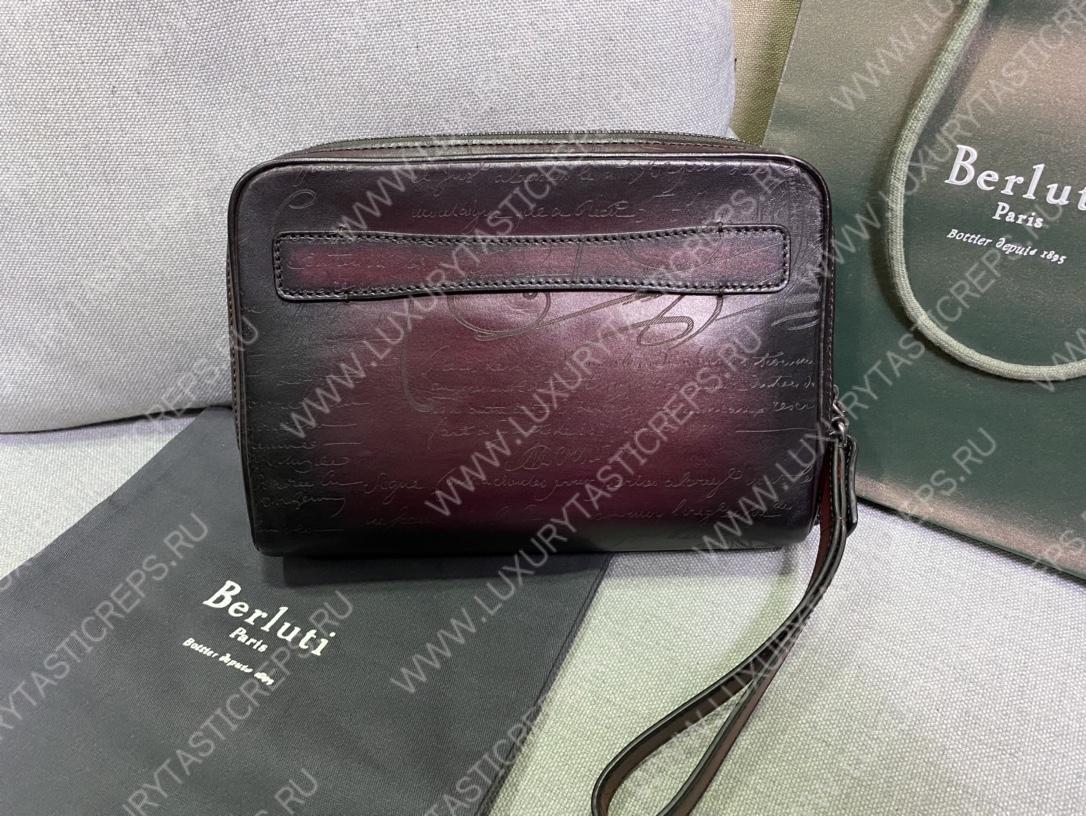 BERLUTI PETIT JOUR WALLET BURGUNDY 74001V2