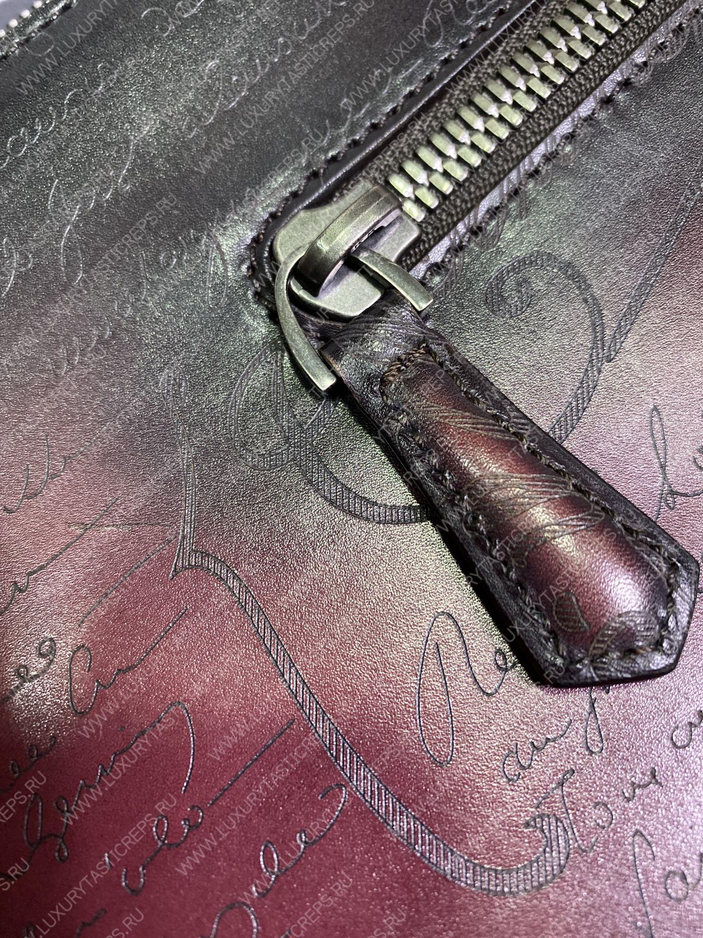 BERLUTI PETIT JOUR WALLET BURGUNDY 74001V2